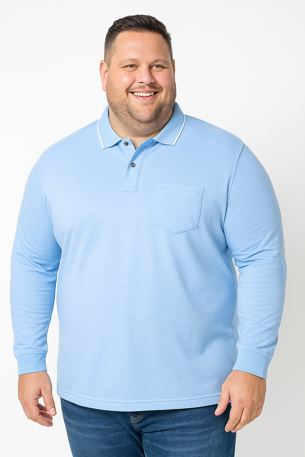 Broad Shoulders Best Polos For Bigger Guys Solid Muscle Fit Polo Shirt