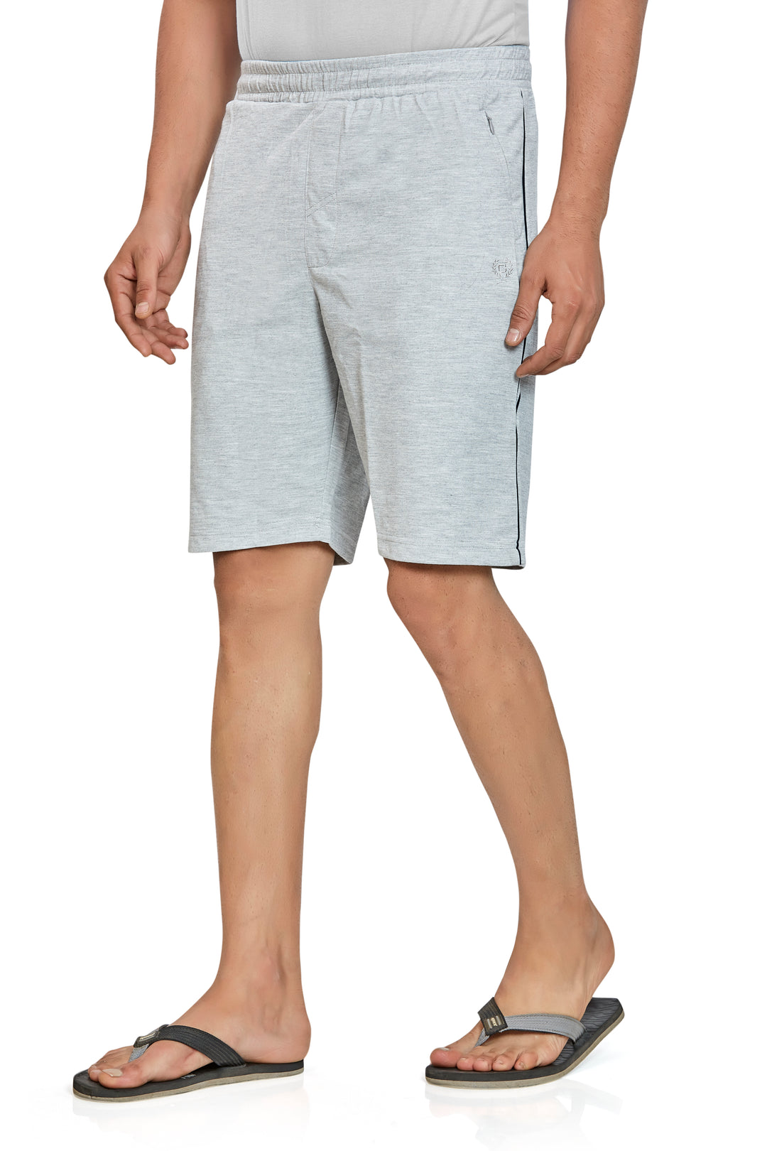 Men’s Interlock Shorts with Piping – Casual Comfort Wear