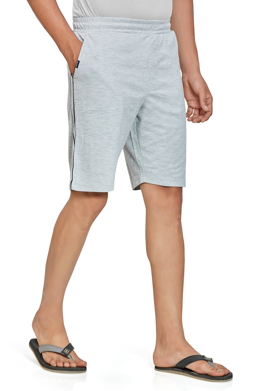 Men’s Interlock Shorts with Piping – Casual Comfort Wear