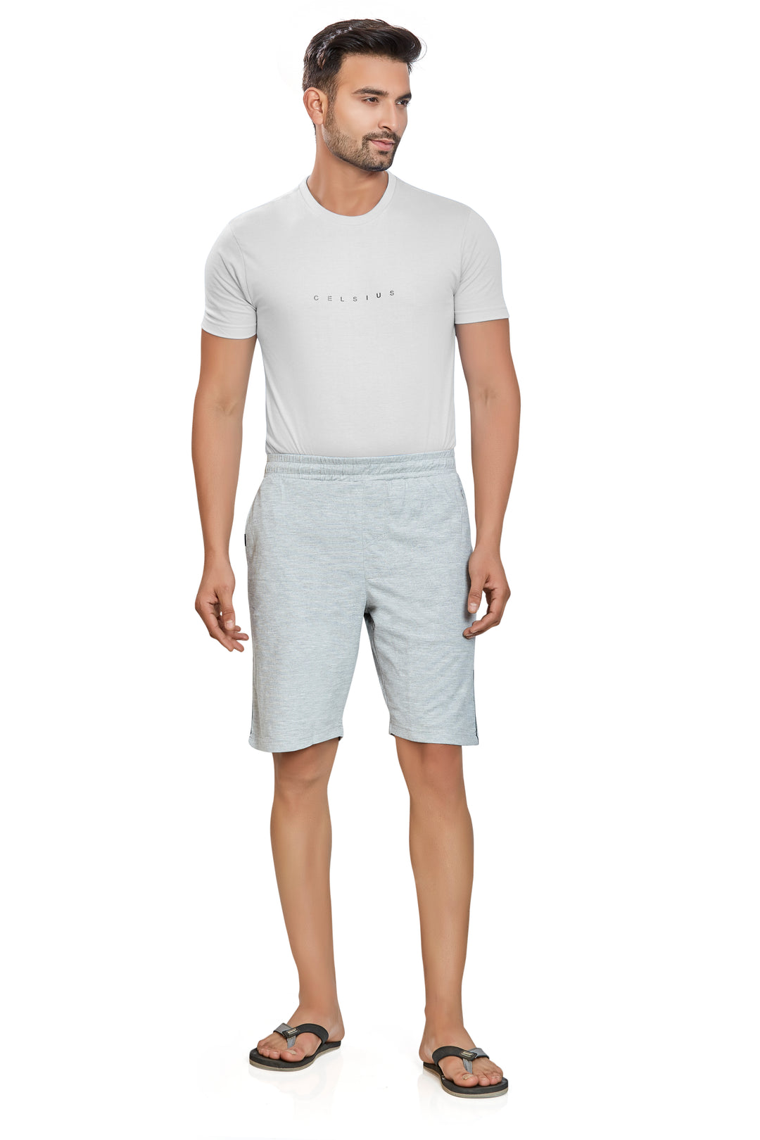Men’s Interlock Shorts with Piping – Casual Comfort Wear