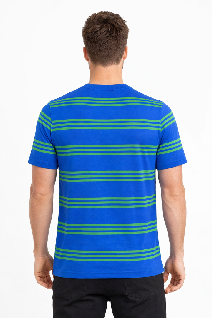 Men’s Striped Round Neck T-Shirt