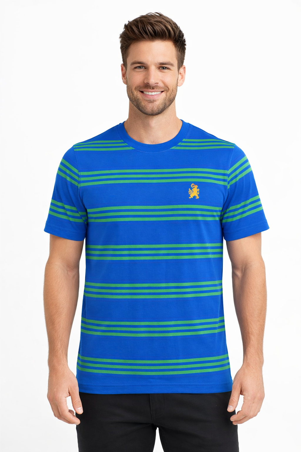 Men’s Striped Round Neck T-Shirt