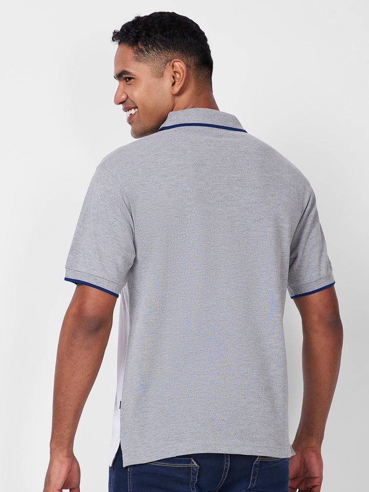 Crest Embroidered Polo – Cotton-Polyester Blend T-Shirts