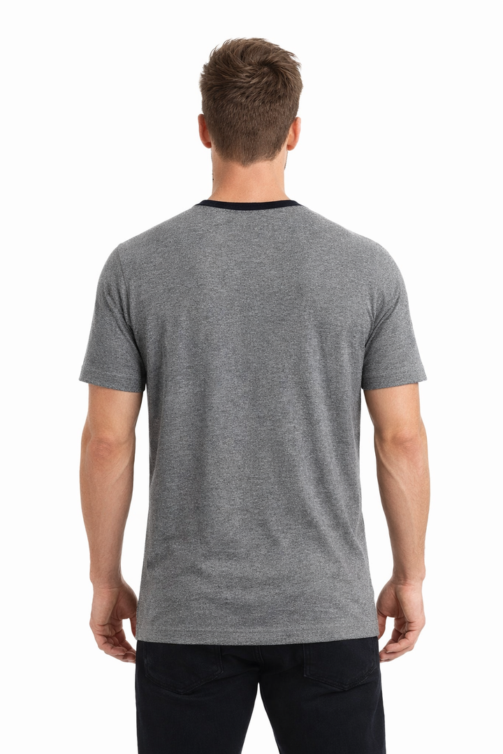 Men’s Solid Henley Neck T-Shirt
