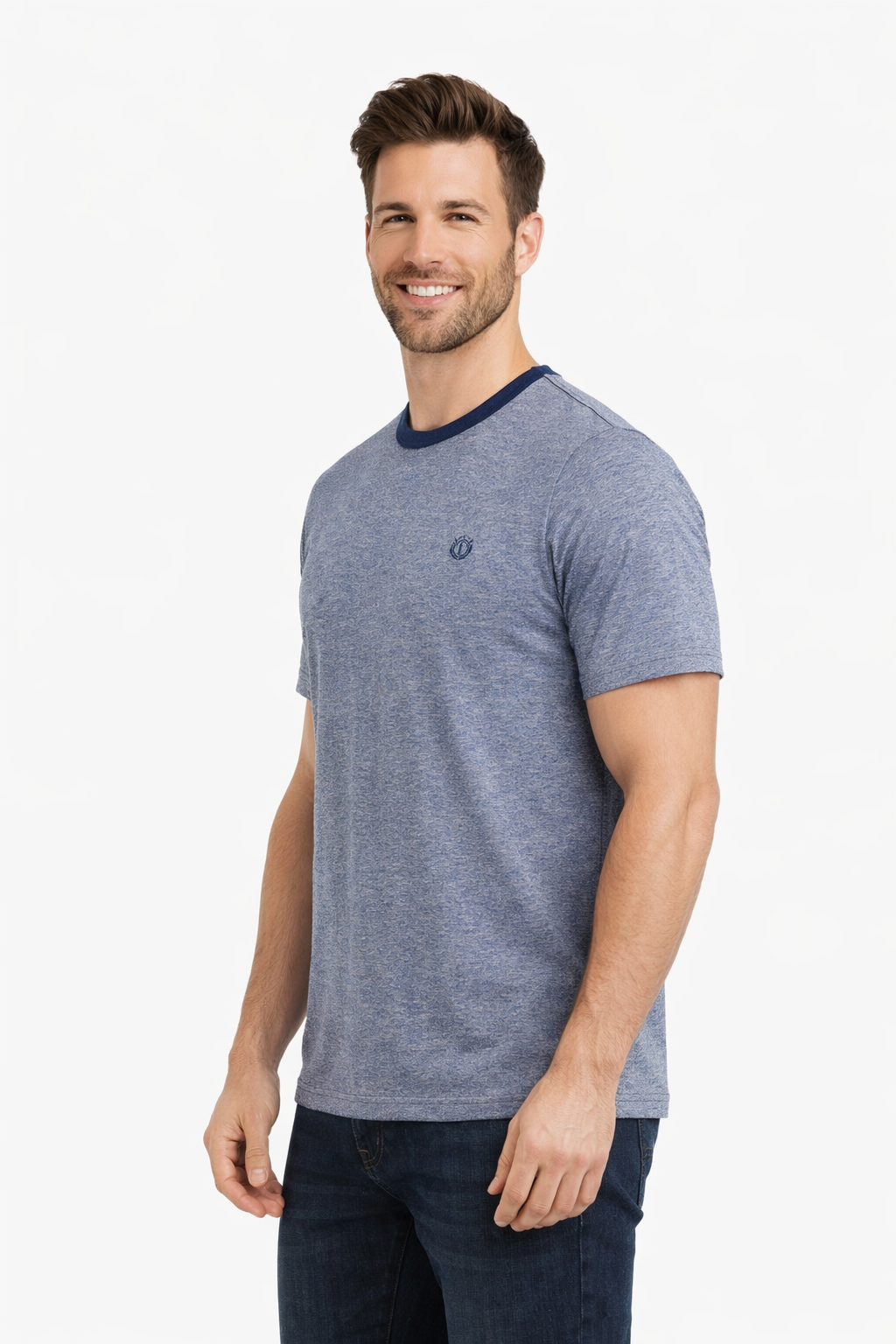 Men’s Solid Henley Neck T-Shirt