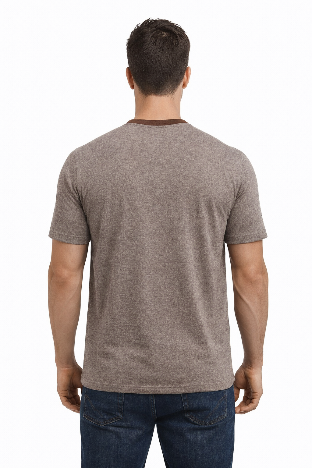 Men’s Solid Henley Neck T-Shirt