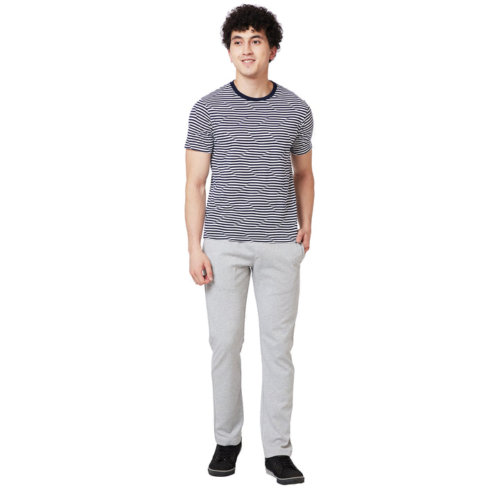 Men’s Round Neck Striped T-Shirt