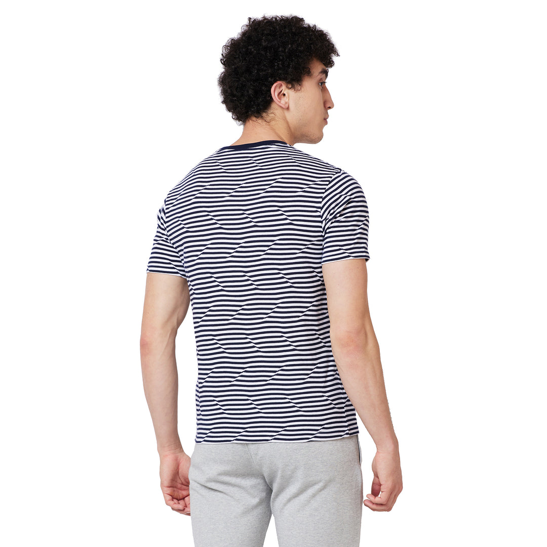 Men’s Round Neck Striped T-Shirt