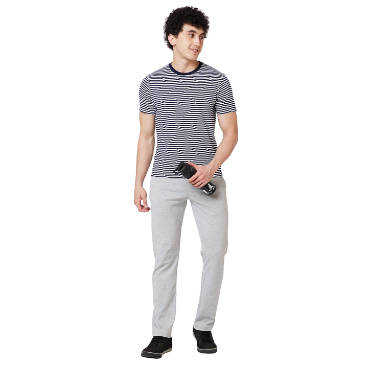 Men’s Round Neck Striped T-Shirt