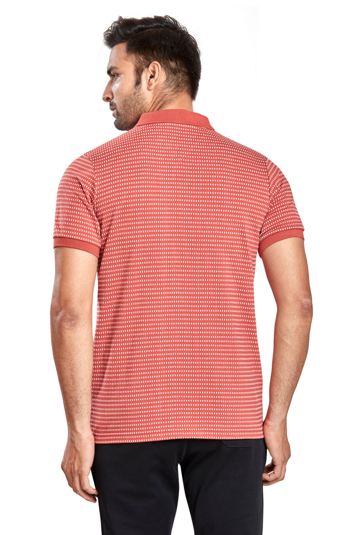 Men's Jacquard Polo T-Shirt with Pocket