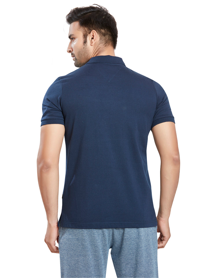 Jersey Triangle Print Polo T-Shirts