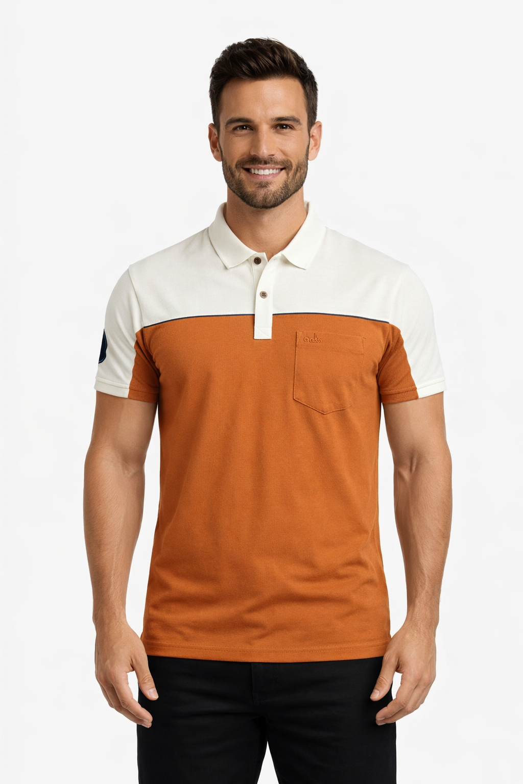 Men’s Polo With Cut and Sew