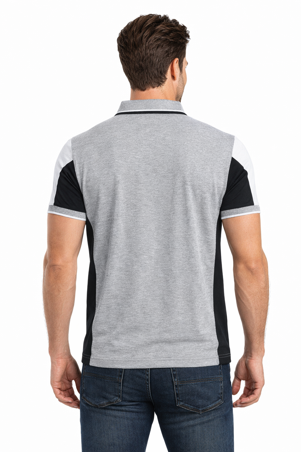 Men’s Polo with Cut and Sew