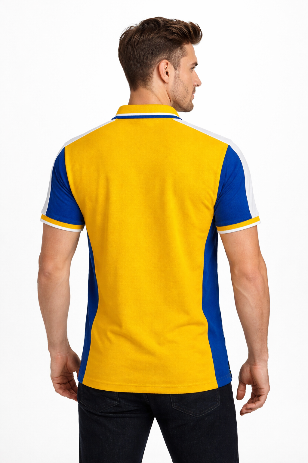 Men’s Polo with Cut and Sew