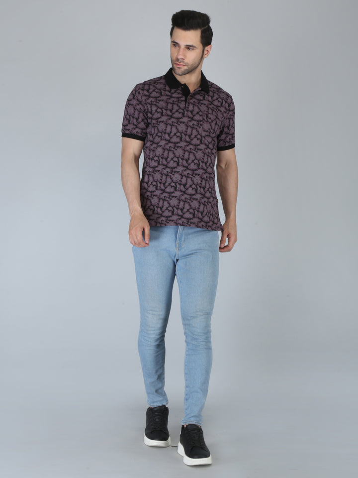 Men’s Printed  Polo T-Shirt