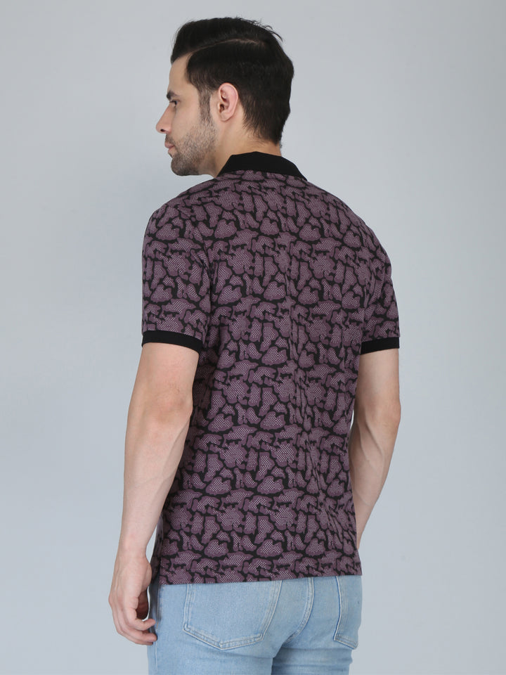 Men’s Printed  Polo T-Shirt