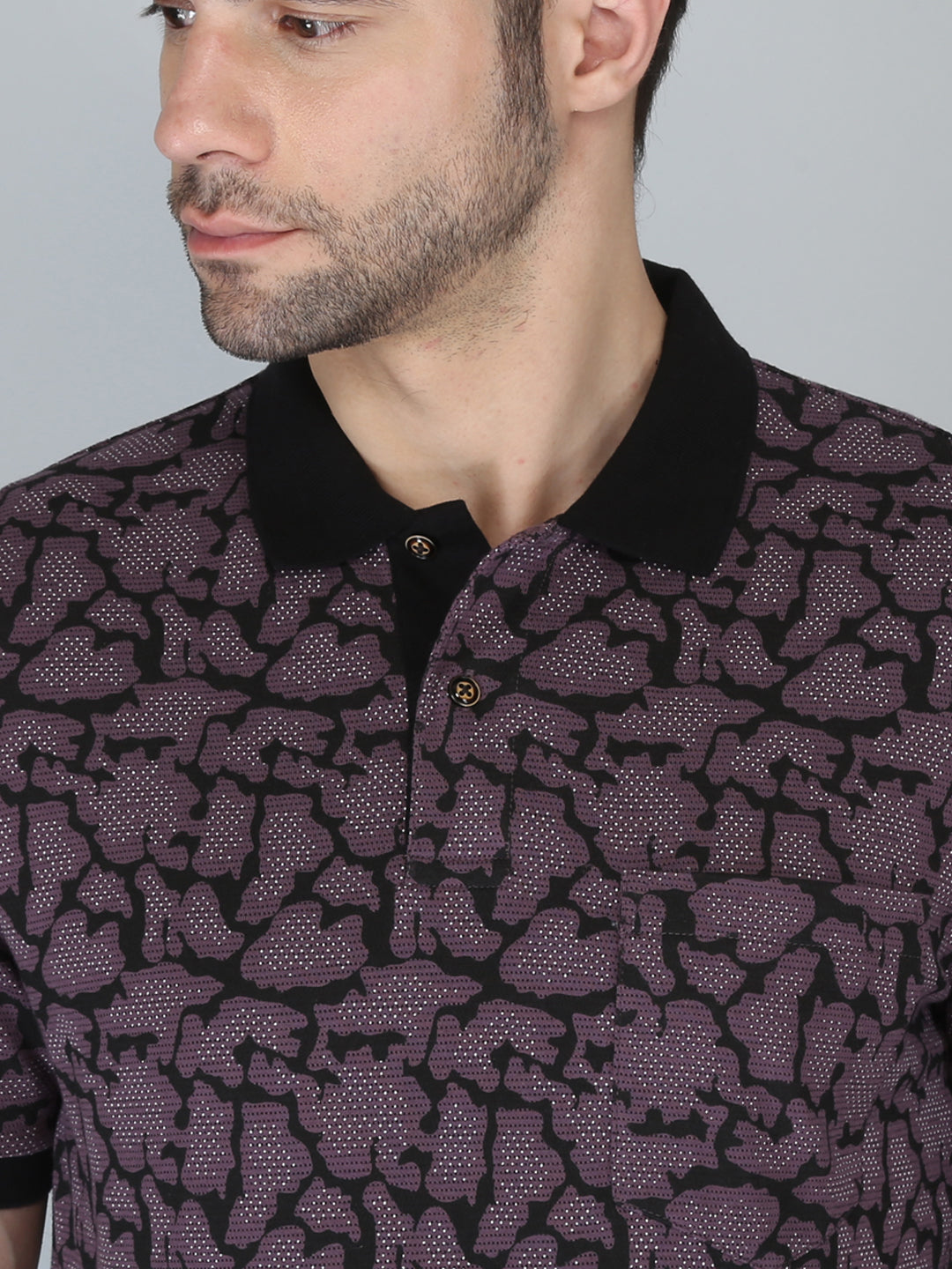 Men’s Printed  Polo T-Shirt