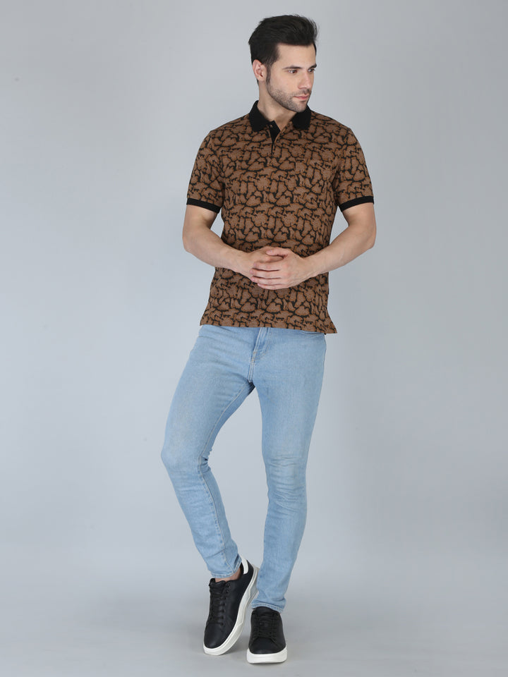 Men’s Printed  Polo T-Shirt