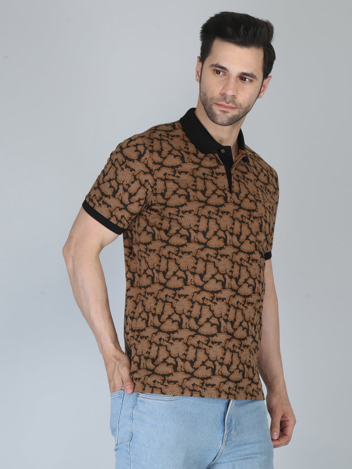 Men’s Printed  Polo T-Shirt