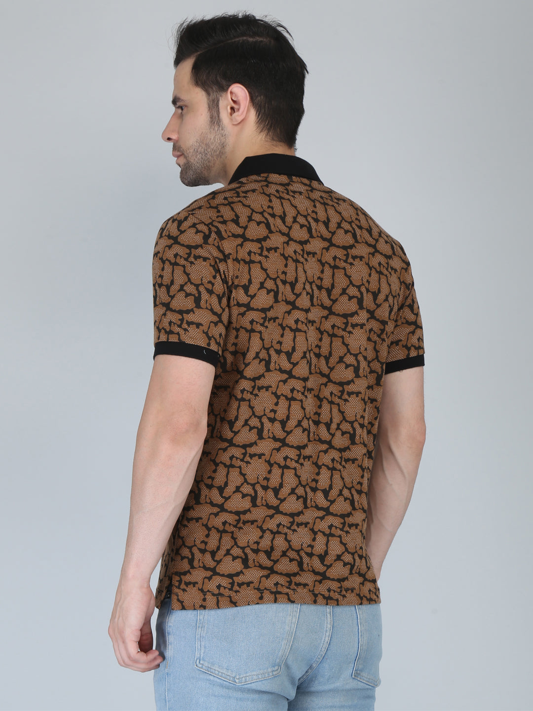 Men’s Printed  Polo T-Shirt