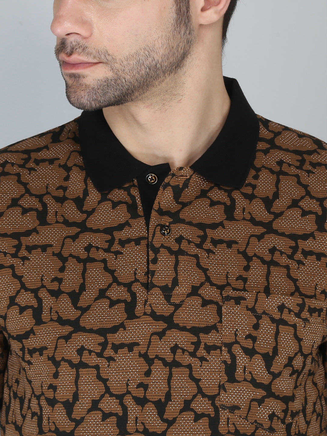 Men’s Printed  Polo T-Shirt