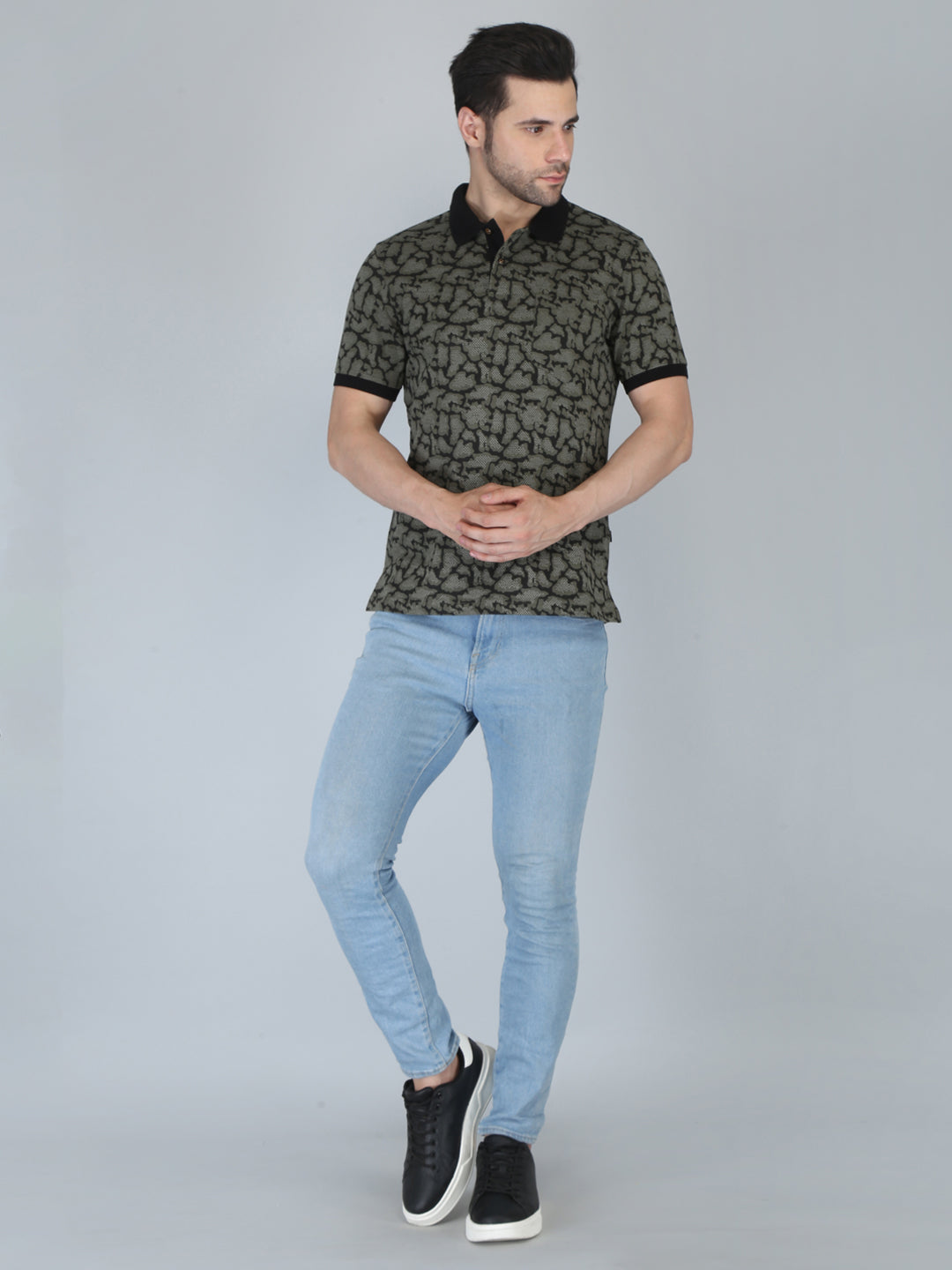 Men’s Printed  Polo T-Shirt