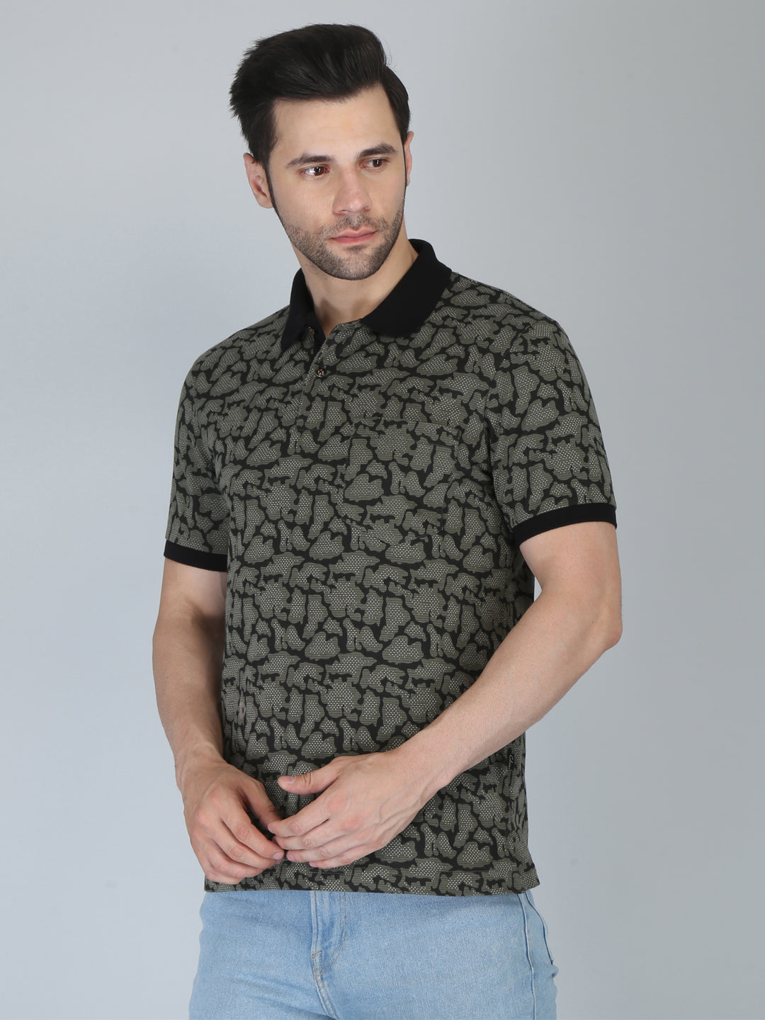 Men’s Printed  Polo T-Shirt