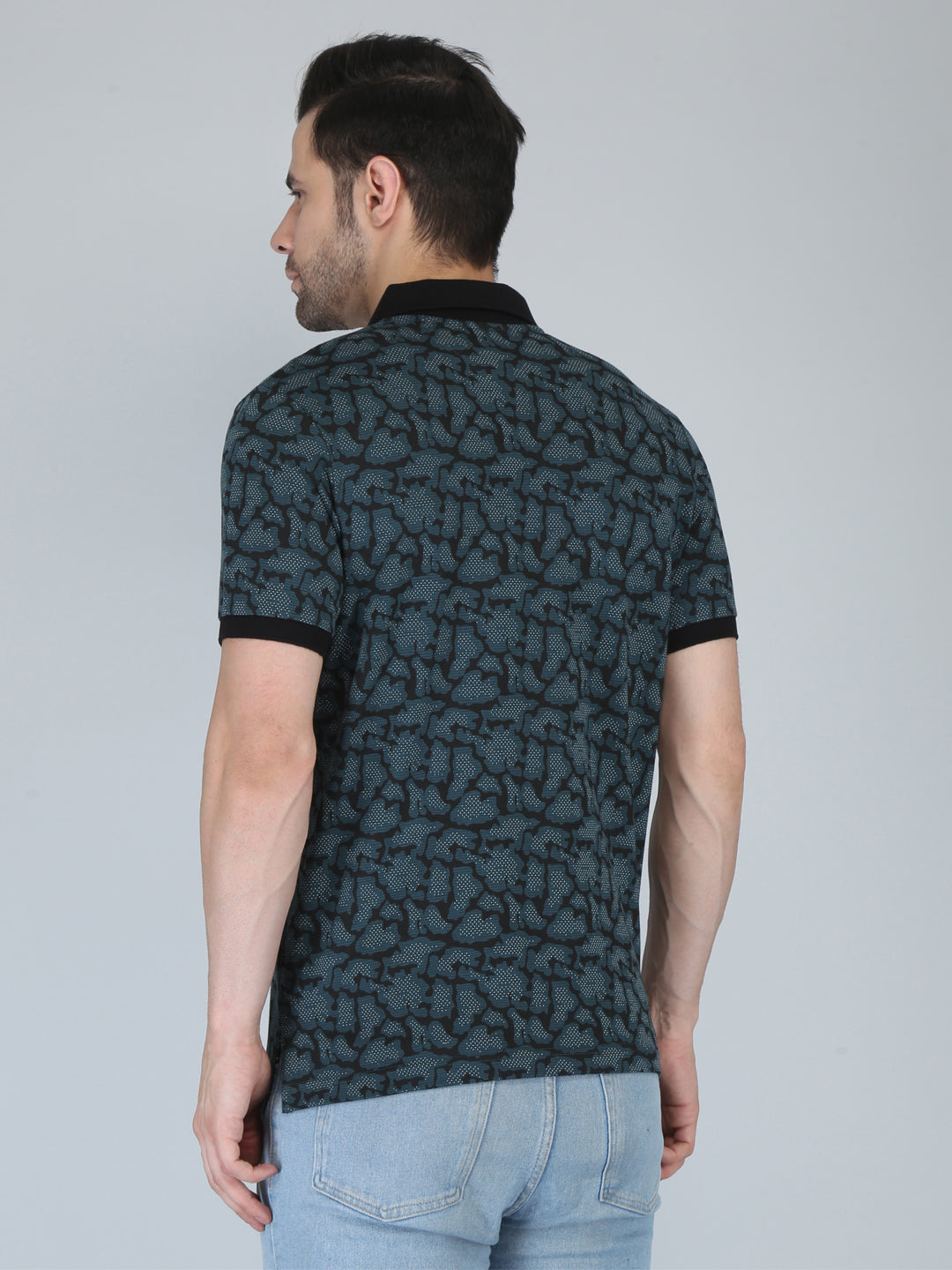 Men’s Printed  Polo T-Shirt