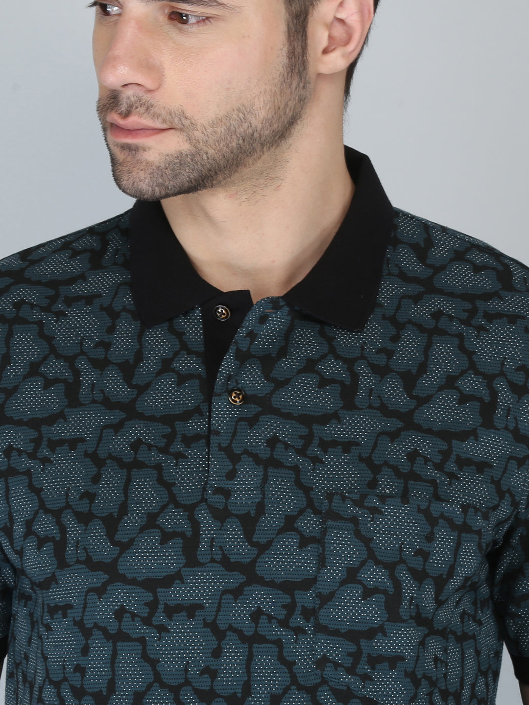 Men’s Printed  Polo T-Shirt