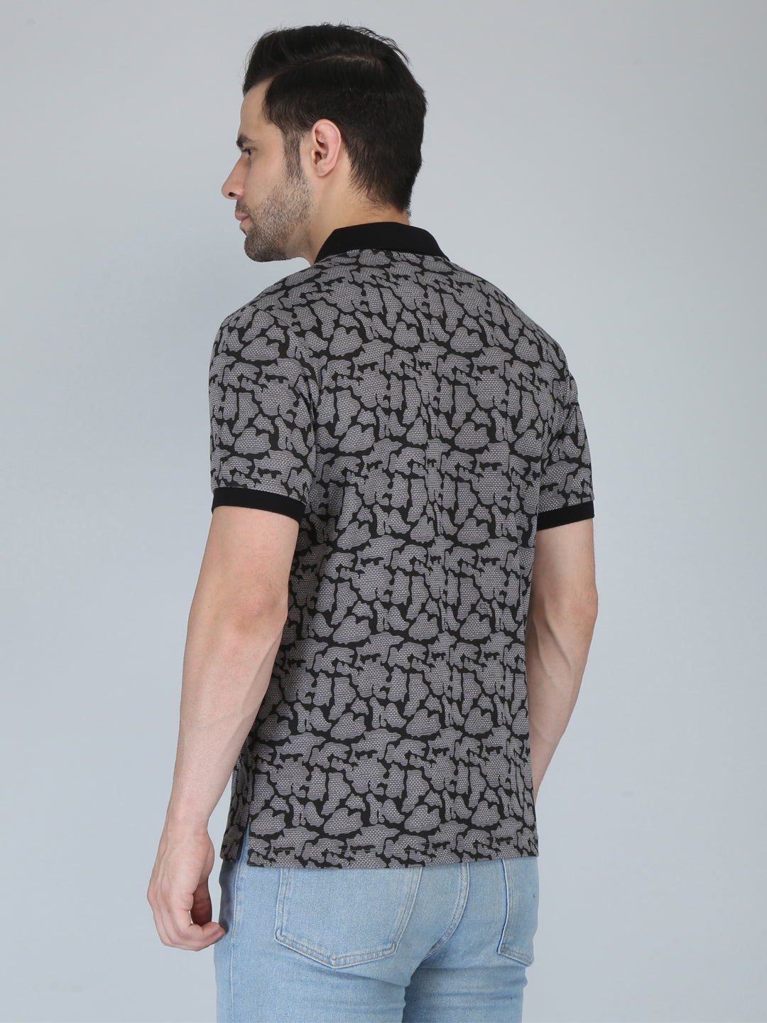 Men’s Printed  Polo T-Shirt