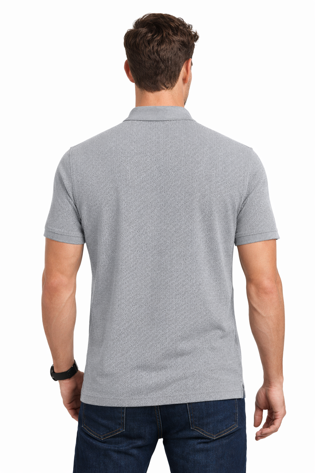 Men’s Textured Solid Polo