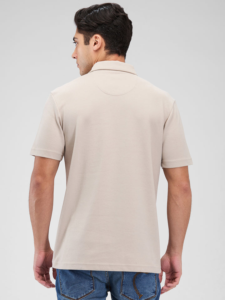 Men's DRI-EASE Printed Short Sleeve Polo Cotton Blend T-Shirts