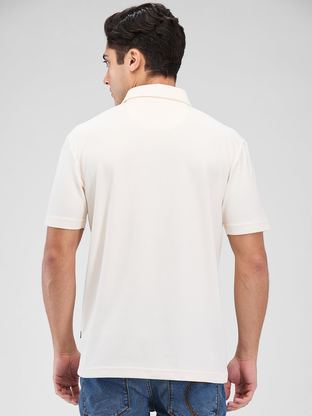 Men's DRI-EASE Printed Short Sleeve Polo Cotton Blend T-Shirts