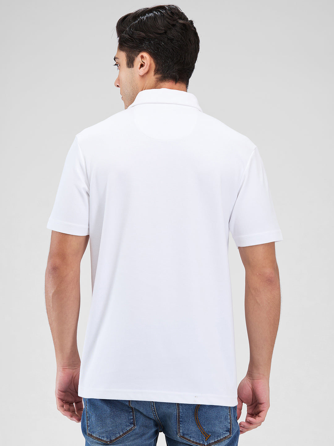 Men's DRI-EASE Printed Short Sleeve Polo Cotton Blend T-Shirts