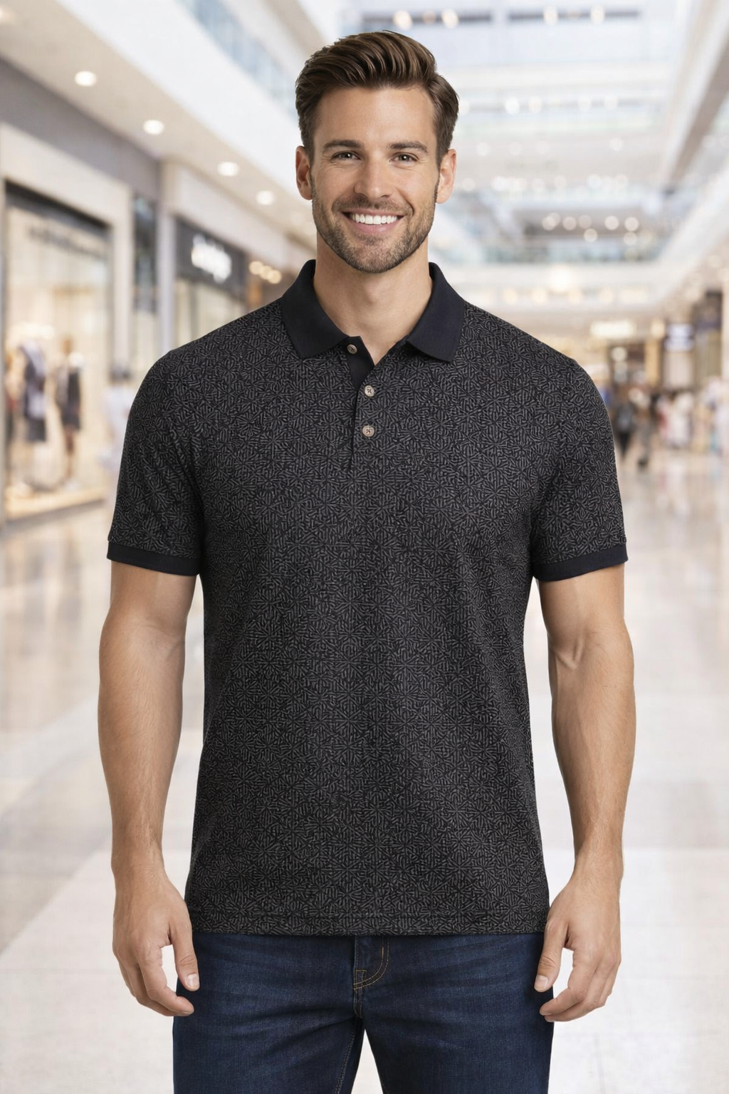 Men’s Graphic Printed Polo