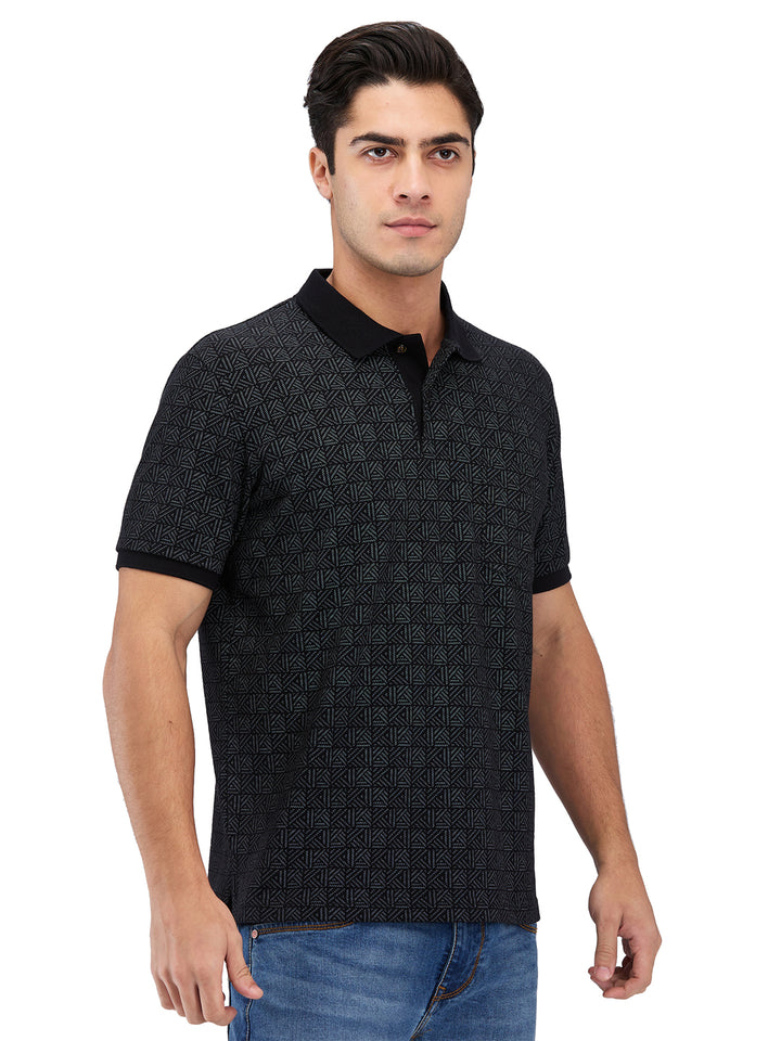 Men’s Printed  Polo T-Shirt