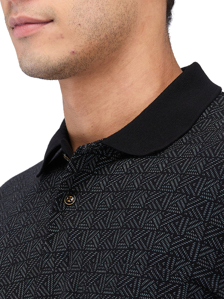 Men’s Printed  Polo T-Shirt