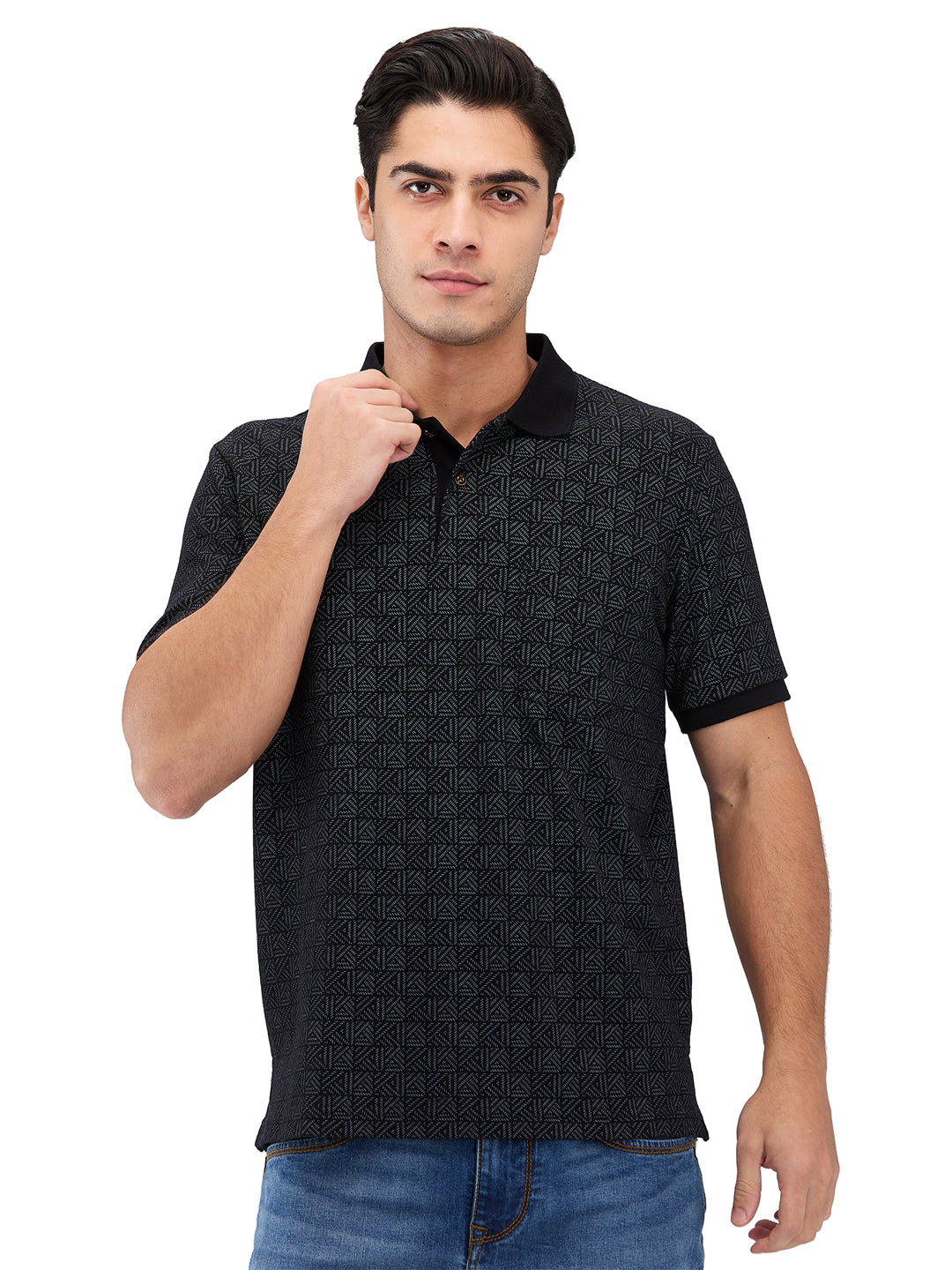 Men’s Printed  Polo T-Shirt