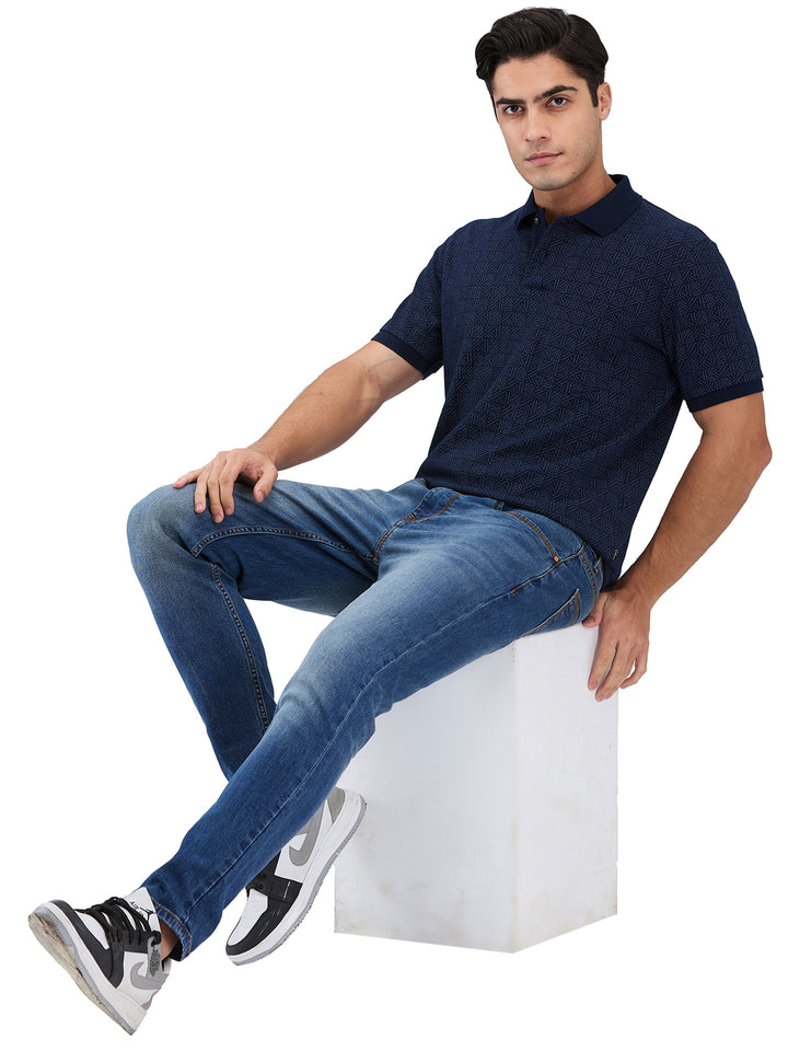 Men’s Printed  Polo T-Shirt