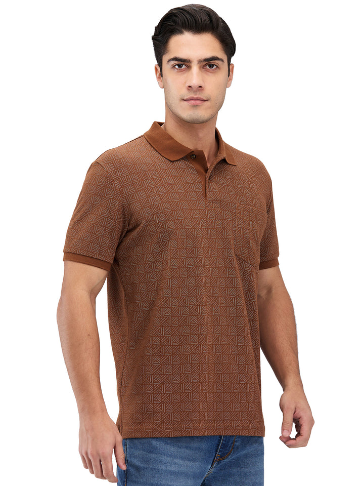 Men’s Printed  Polo T-Shirt