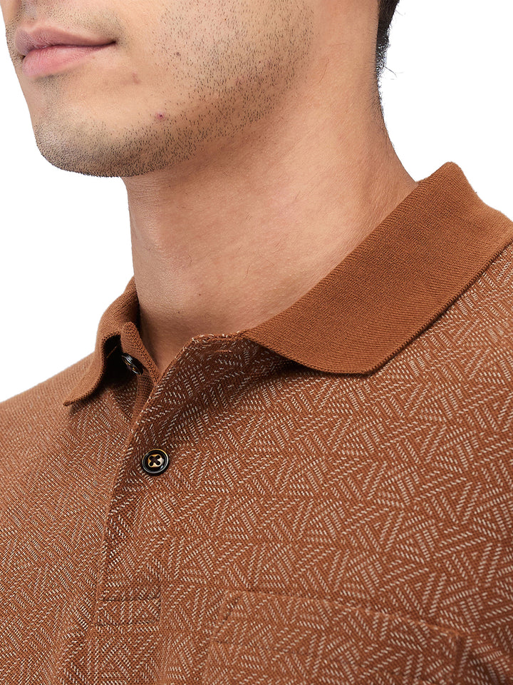 Men’s Printed  Polo T-Shirt