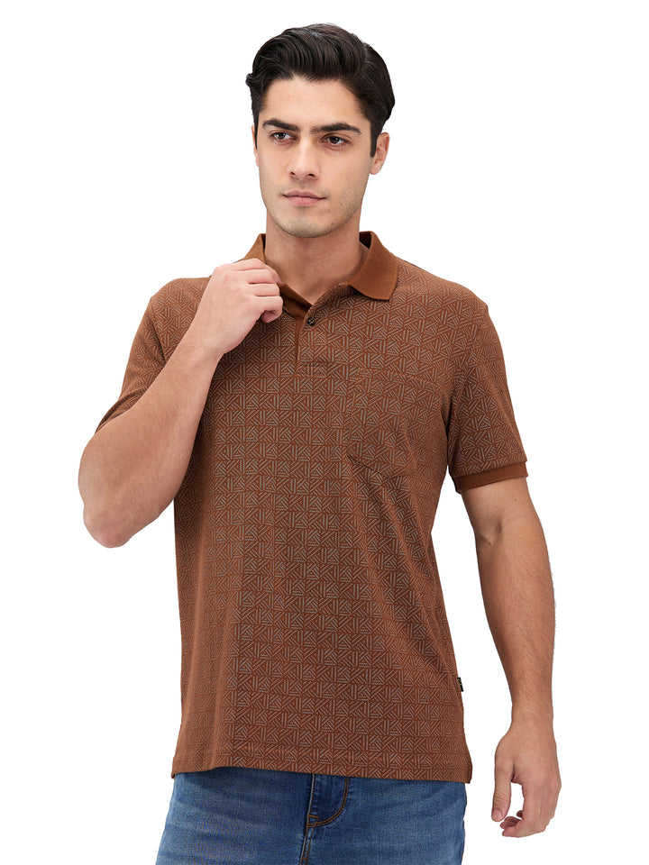 Men’s Printed  Polo T-Shirt