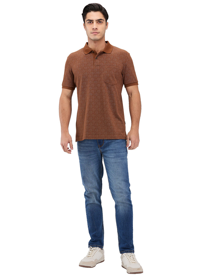 Men’s Printed  Polo T-Shirt