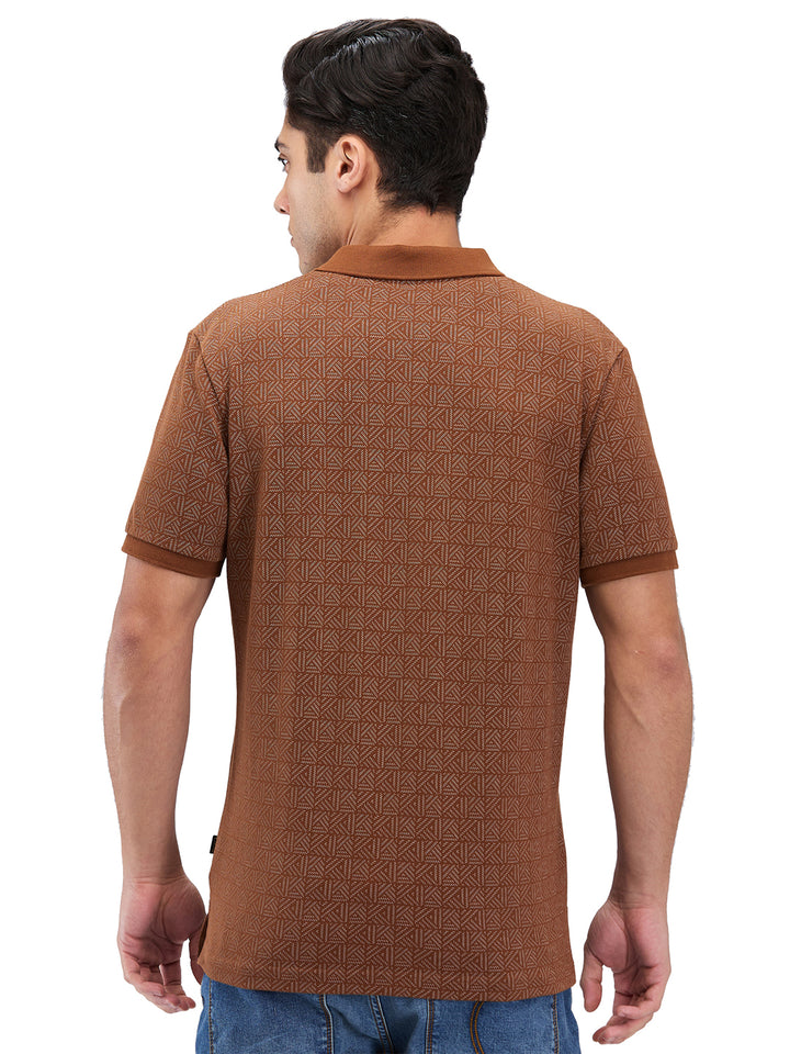 Men’s Printed  Polo T-Shirt