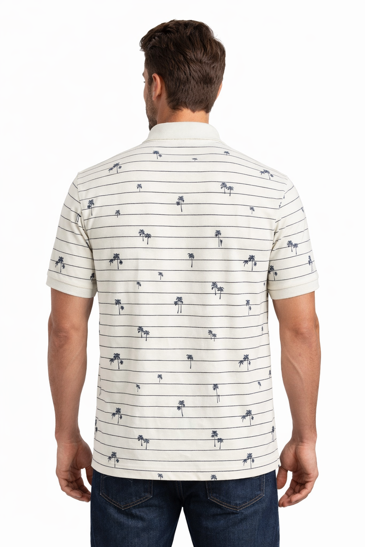 Men’s Palm Tree Printed Polo
