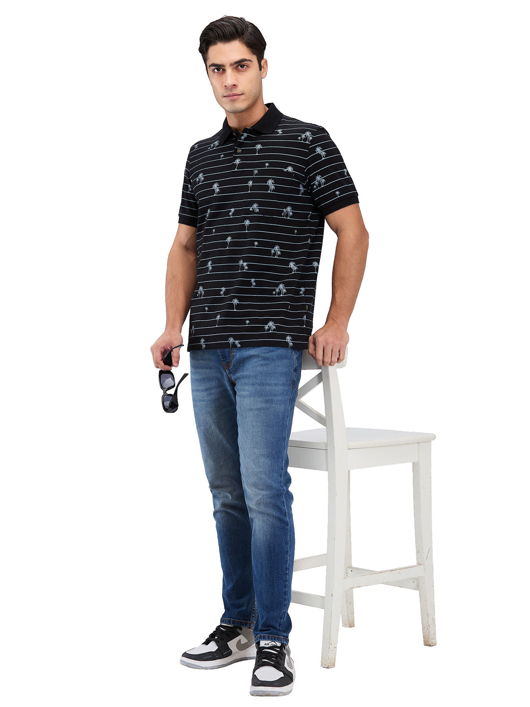 Men’s Printed  Polo T-Shirt