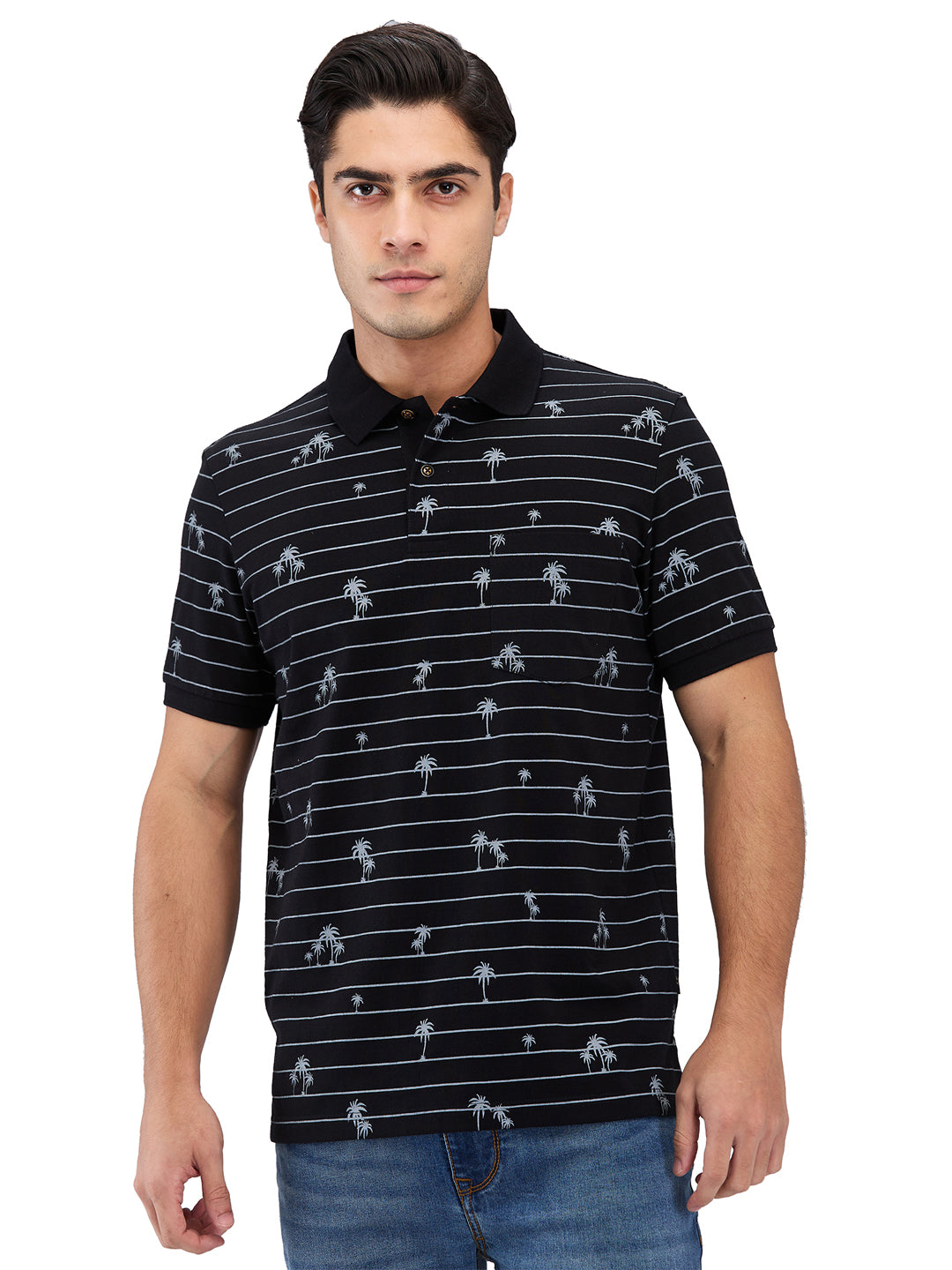 Men’s Printed  Polo T-Shirt
