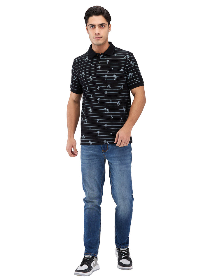 Men’s Printed  Polo T-Shirt
