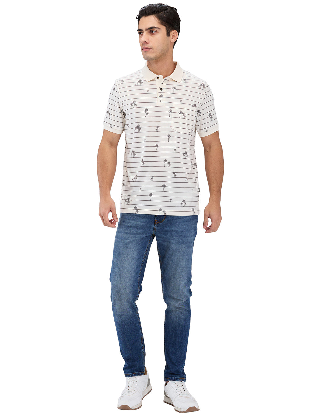 Men’s Printed  Polo T-Shirt