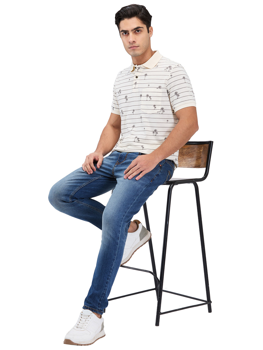 Men’s Printed  Polo T-Shirt